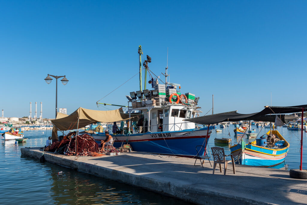 Marsaxlokk - łodzie luzzu
