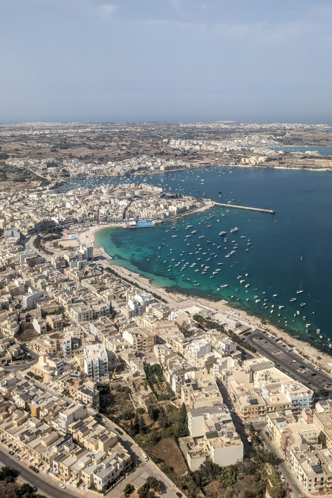 Malta - widok z samolotu