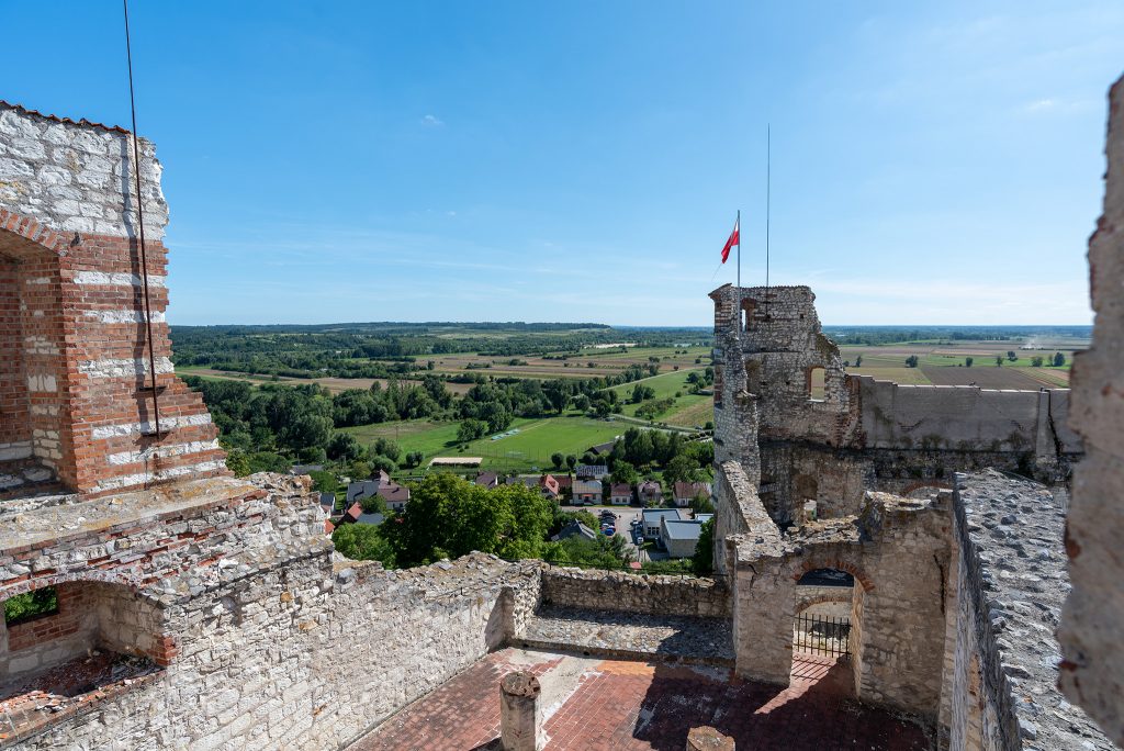 Janowiec - zamek - widok z ostatniej kondygnacji