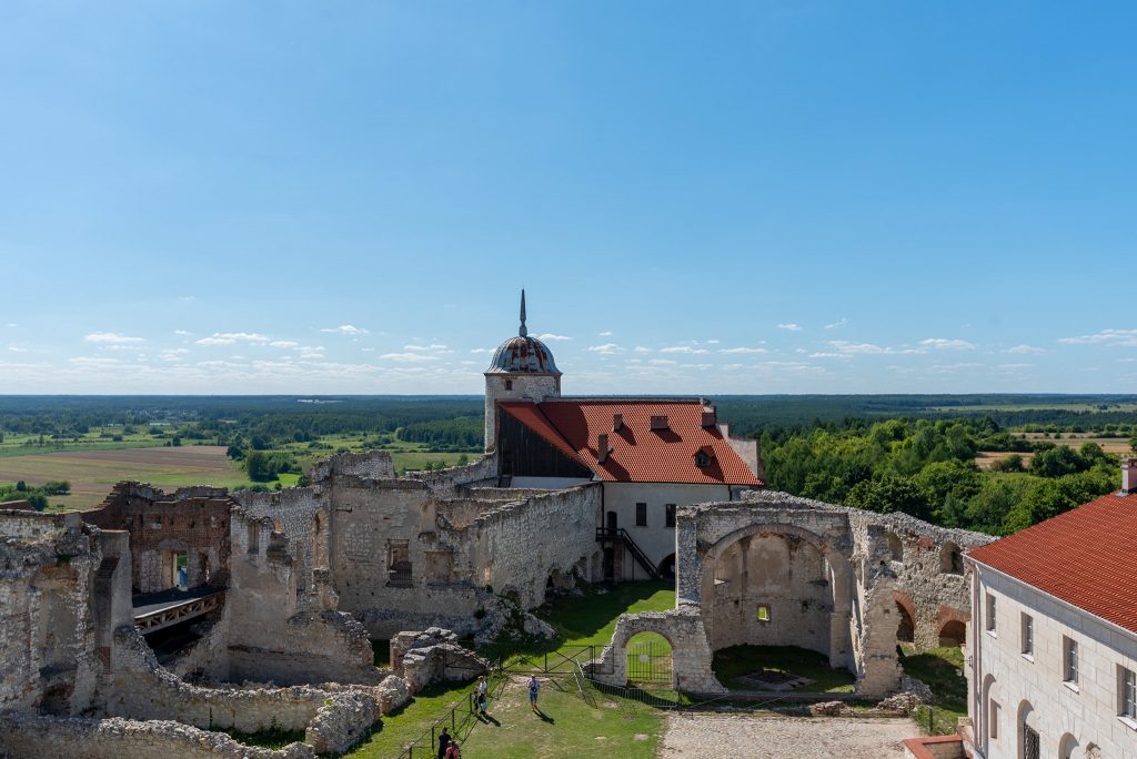 Janowiec - zamek - widok z ostatniej kondygnacji
