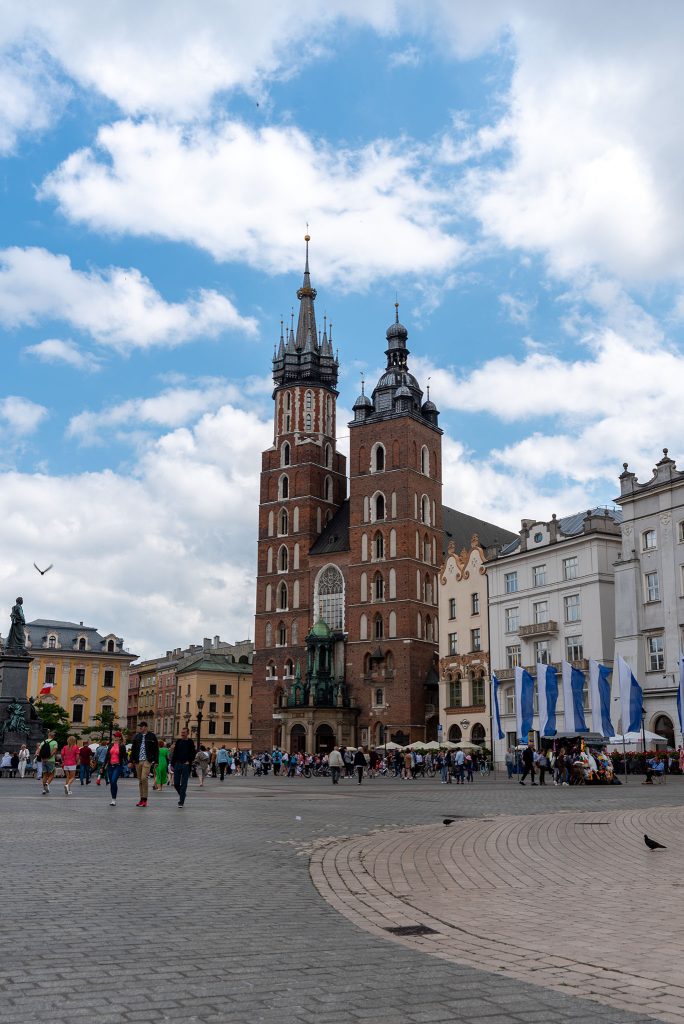 Kraków - Rynek Główny - Bazylika Mariacka