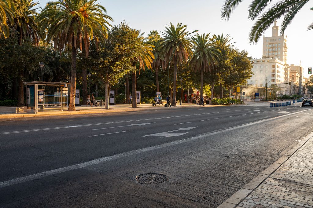 Malaga - ulica Paseo del Parque